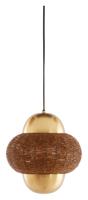 Light & Living Hanglamp 'Cetara' Kralen, 26cm, kleur Bruin/Brons