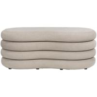 Leen Bakker - Poef Fitero - 41x106x43 Cm - Stof - Beige Leen Bakker - Poef Fitero - 41x106x43 Cm - Stof - Beige