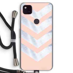 Marmeren pijlen: Pixel 4a 5G Transparant Hoesje met koord