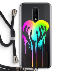 Hold My Heart: OnePlus 7 Transparant Hoesje met koord