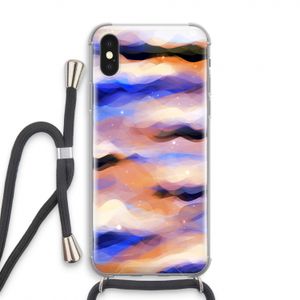 Donkere Wolken: iPhone X Transparant Hoesje met koord