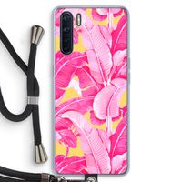 Pink Banana: Oppo A91 Transparant Hoesje met koord