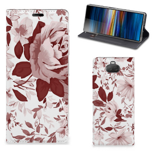 Bookcase Sony Xperia 10 Plus Watercolor Flowers