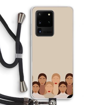 Girls girls girls: Samsung Galaxy S20 Ultra Transparant Hoesje met koord