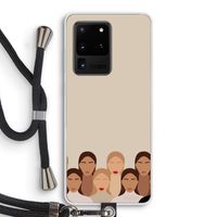 Girls girls girls: Samsung Galaxy S20 Ultra Transparant Hoesje met koord