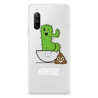 Sony Xperia 10 III Telefoonhoesje met Naam Cactus Poo
