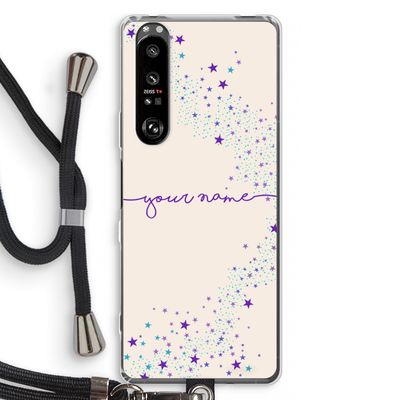 Sterren: Sony Xperia 1 III Transparant Hoesje met koord