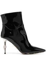 Philipp Plein bottines à talon sculpté - Noir