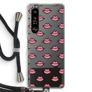 Lipjes: Sony Xperia 1 III Transparant Hoesje met koord