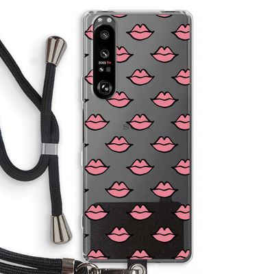 Lipjes: Sony Xperia 1 III Transparant Hoesje met koord