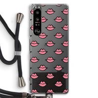Lipjes: Sony Xperia 1 III Transparant Hoesje met koord