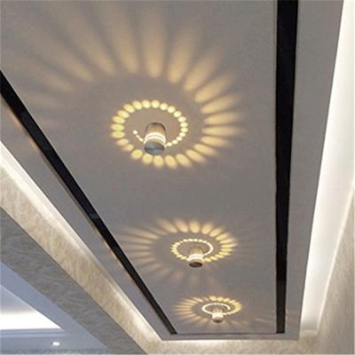 YWXLight aluminium binnen verlichting LED wandlamp versieren lichten AC 110-240V (warm wit)