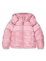 Moncler Enfant doudoune à logo brodé - Rose - thumbnail