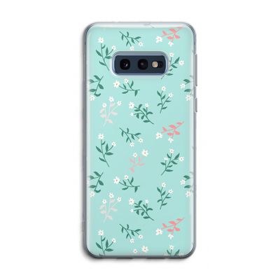 Small white flowers: Samsung Galaxy S10e Transparant Hoesje