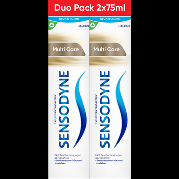 Sensodyne Multicare tandpasta voor gevoelige tanden 2x75ML bij Jumbo