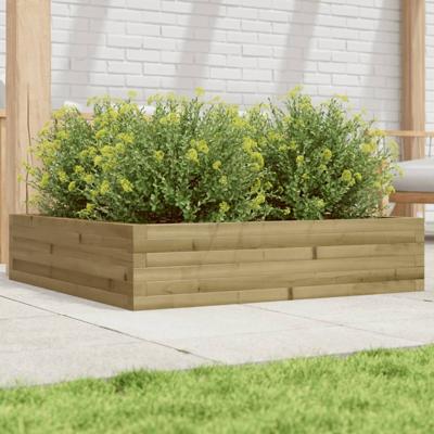 VidaXL Plantenbak 100x100x23 cm geïmpregneerd grenenhout
