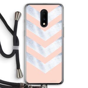Marmeren pijlen: OnePlus 7 Transparant Hoesje met koord