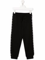 Moncler Enfant pantalon de jogging à bande logo - Noir - thumbnail