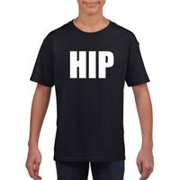 Hip tekst t-shirt zwart kinderen XL (158-164)  -