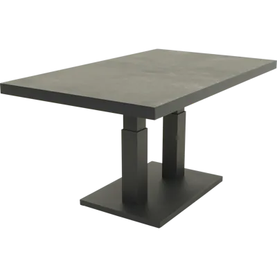 Loungetafel verstelbaar Murcia Negro 140x85cm