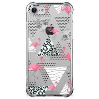 iPhone SE 2022/2020 | iPhone 8/7 Case Anti-shock Flamingo Triangle