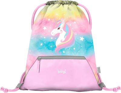 Baagl Regenboog Unicorn Gymtas met Rits