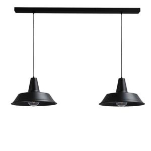 Masterlight Zwarte retro eettafellampIndustria 2x45 - 2547-05-05-S-130-2