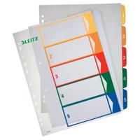 Esselte 12910000 indextab Numerieke tabbladindex Polypropyleen (PP) Meerkleurig
