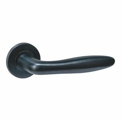 Intersteel deurkruk Q 03 op rozet verdekt ø52x6mm - PVD zwart