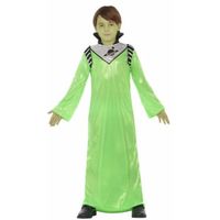 Groene alien koning Zharor verkleedkleding voor jongens 140 (10-12 jaar)  - - thumbnail