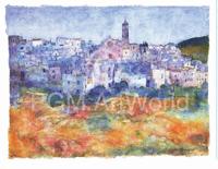 Kunstdruk Ralf Westphal - Miglionico / Basilicata 100x70cm