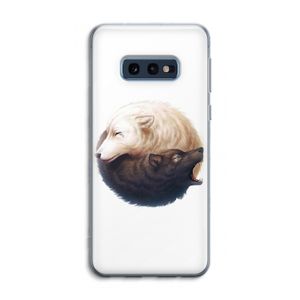 Yin Yang Wolves: Samsung Galaxy S10e Transparant Hoesje