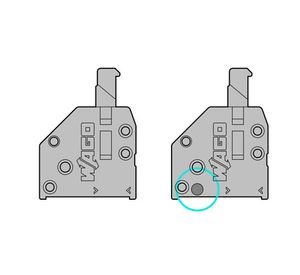 WAGO 250-410 Veerkrachtklemblok 0.50 mm² Aantal polen 10 Grijs 1 stuk(s)