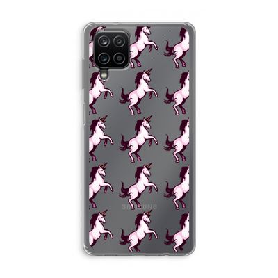 Musketon Unicorn: Samsung Galaxy A12 Transparant Hoesje