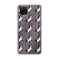 Musketon Unicorn: Samsung Galaxy A12 Transparant Hoesje