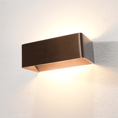 Artdelight Wandlamp Mainz 20 x 7 cm koper brons