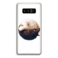Yin Yang Wolves: Samsung Galaxy Note 8 Transparant Hoesje Yin Yang Wolves: Samsung Galaxy Note 8 Transparant Hoesje