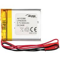 Akyga LP403035 Accupack Batterijgrootte: Speciaal LiPo 3.7 V 400 mAh Akyga LP403035 Accupack Batterijgrootte: Speciaal LiPo 3.7 V 400 mAh