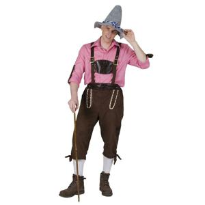 Oktoberfest lederhose - bruin - tiroler / bierfeest broek - verkleedkleding heren