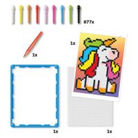 Quercetti pixel art basis eenhoorn, 880dlg.