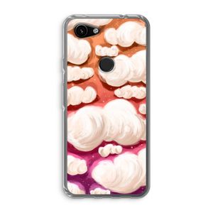Katoen Wolken: Google Pixel 3a Transparant Hoesje