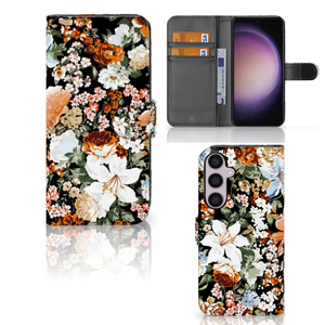 Hoesje voor Samsung Galaxy S24 Plus Dark Flowers