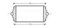 Intercooler, inlaatluchtkoeler CN4086 Intercooler, inlaatluchtkoeler CN4086