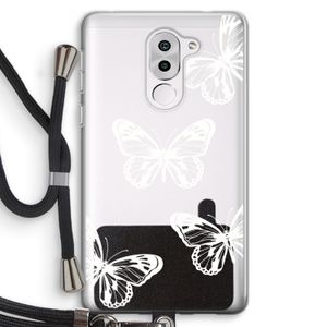 White butterfly: Honor 6X Transparant Hoesje met koord