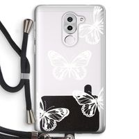 White butterfly: Honor 6X Transparant Hoesje met koord