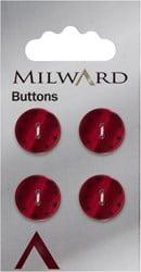 Milward Knoop met Sterretjes Rood 15mm (4 stuks)