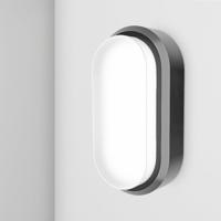 C-Series - LED Plafondlamp zwart ovaal - Wandlamp - Scheepslamp - IP54 - 12W 1160lm - 6500K Daglicht wit - voor binnen en buiten