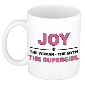 Joy The woman, The myth the supergirl cadeau koffie mok / thee beker 300 ml