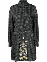 Ermanno Scervino robe-chemise à pois - Noir - thumbnail