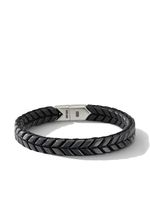 David Yurman bracelet en titane à chevrons (9 mm) - Noir - thumbnail